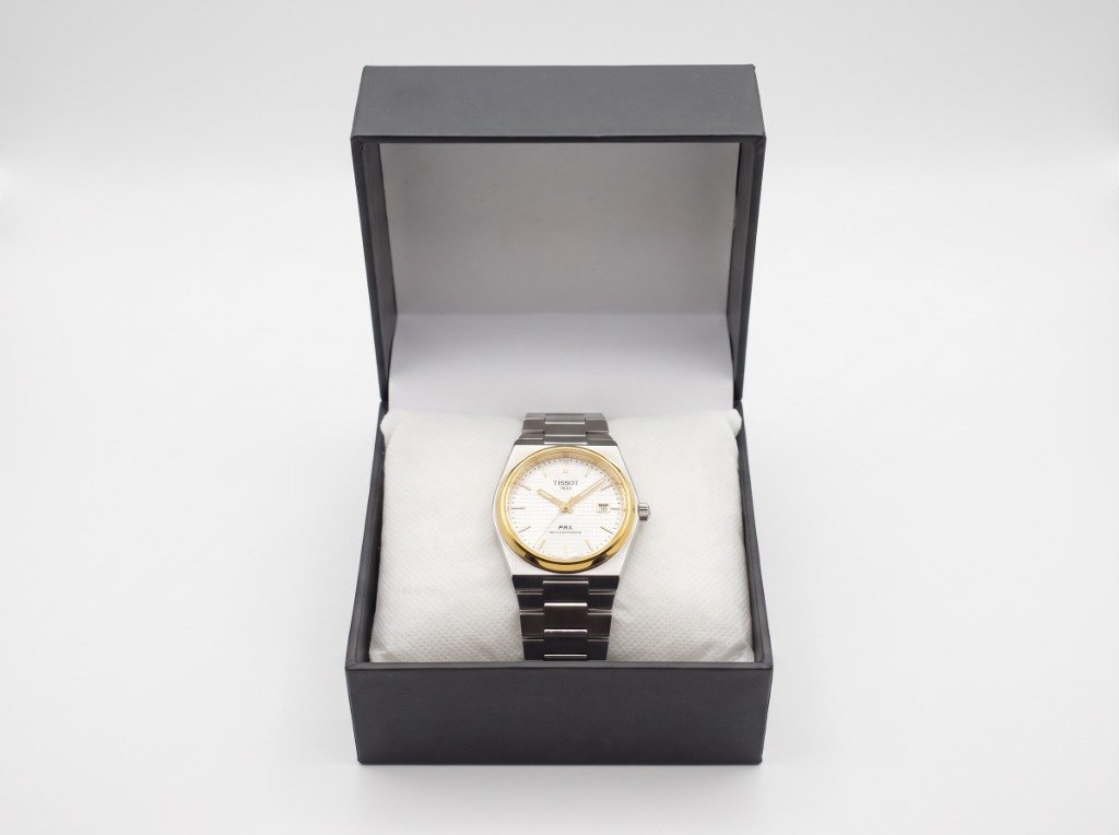 MD Two-Tone PRX Ivory Waffle Watch